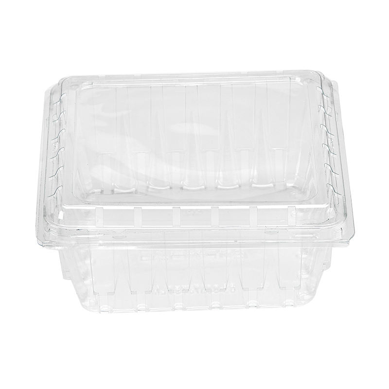 Square Clear Food Container – Stackable Square Deli Box with Lid