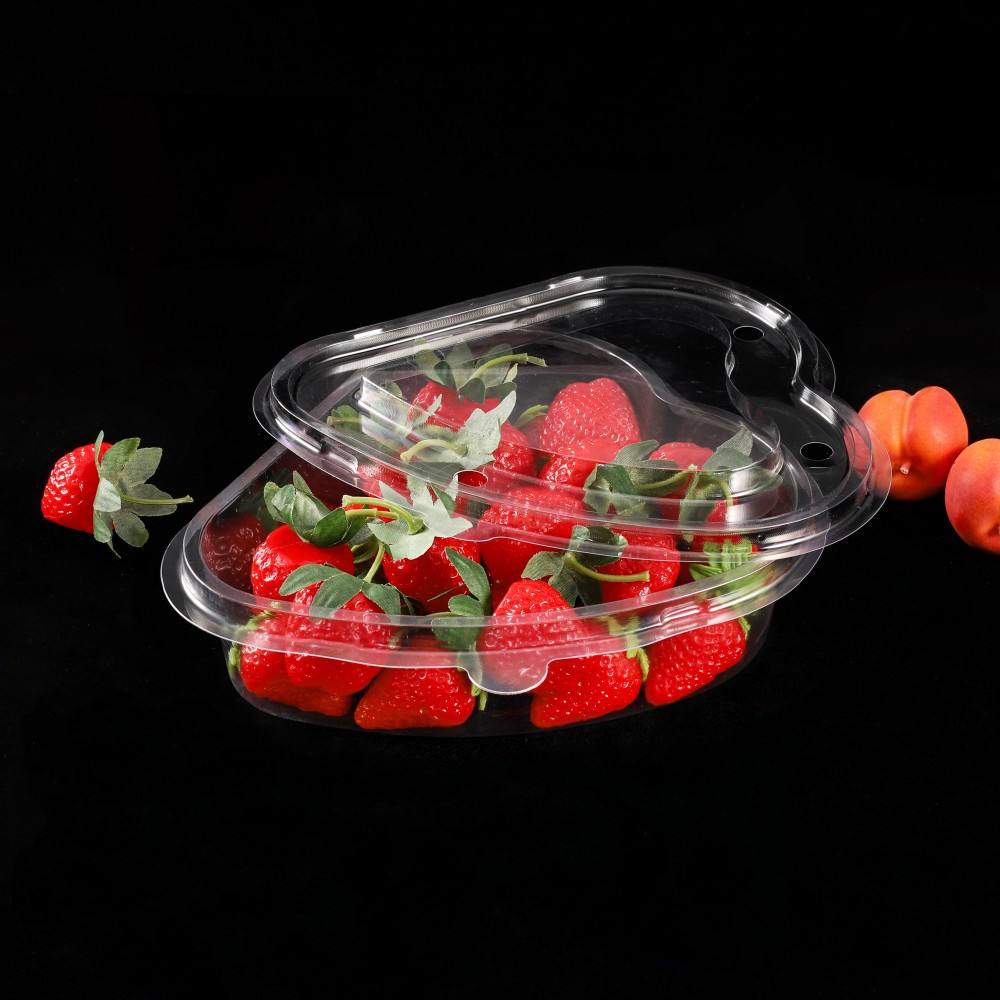 Heart-Shaped Clear Clamshell Gift Box – Valentine Dessert & Chocolate Heart Container