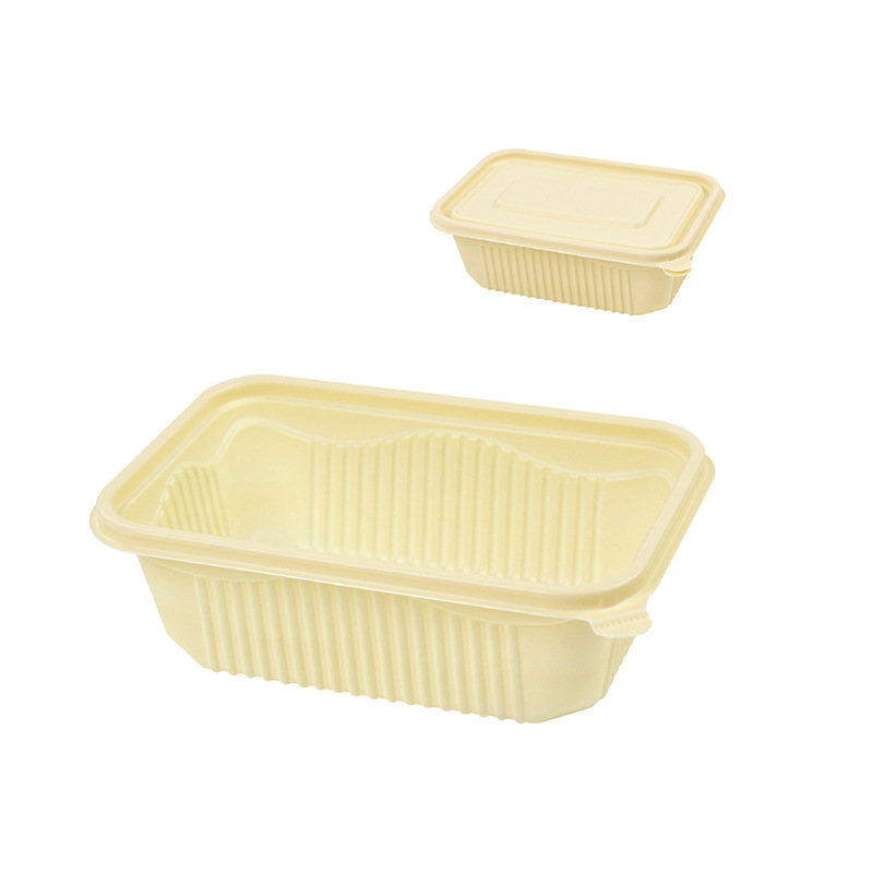 Square Cornstarch Food Container – Compostable Deli & Meal Prep Box