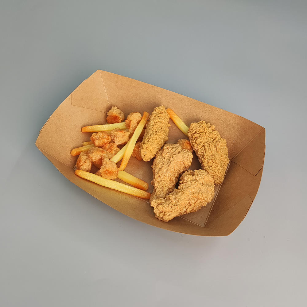 Kraft Paper Food Tray with Lid – Compostable Meal Prep & Bakery Tray
