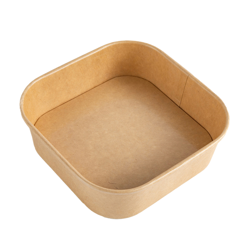Square Kraft Paper Food Box – Eco Friendly Deli & Salad Container